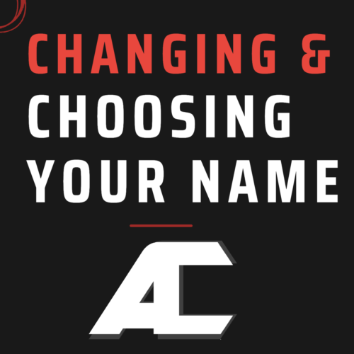 choosing and changing your name